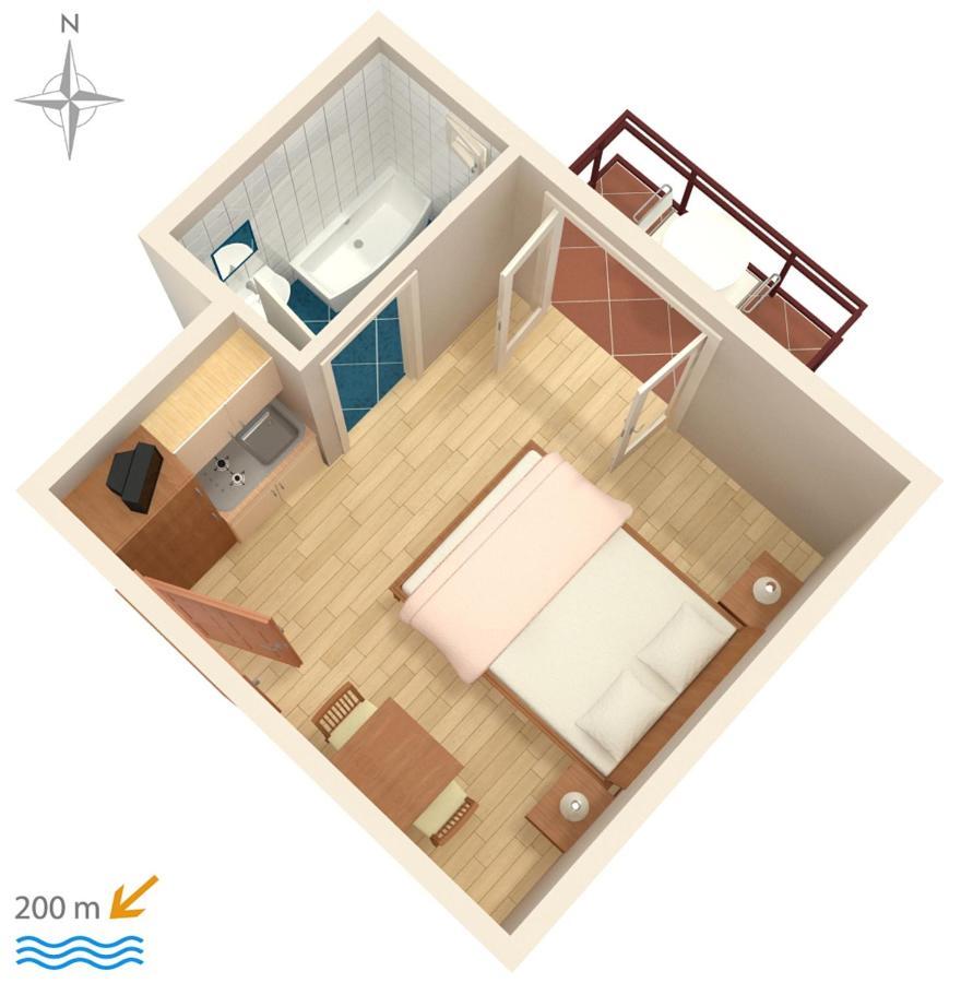 Apartments With A Parking Space Baska Voda, Makarska - 6773 Esterno foto